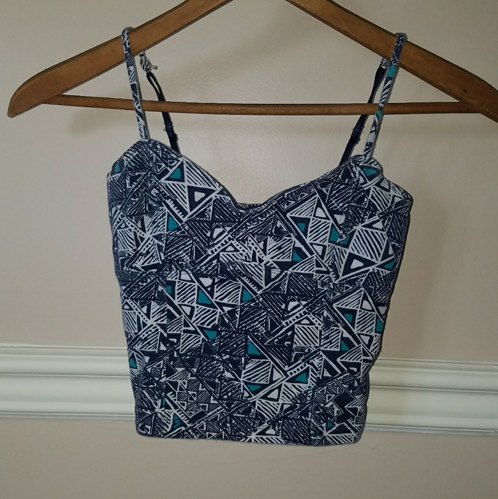 Aero Geometric Crop Tank